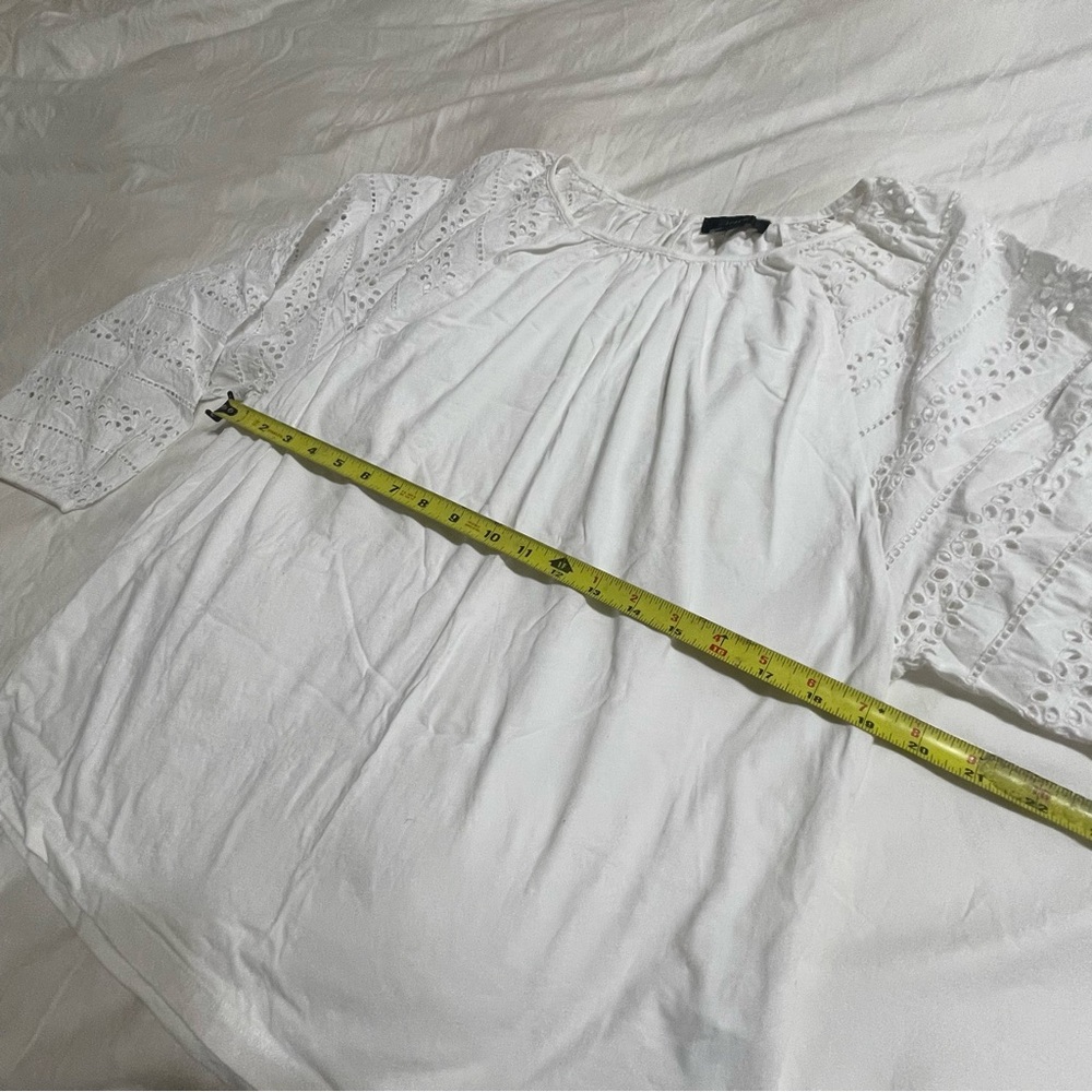 J. Crew Classic‎ White Cotton Top - Picture 6 of 10
